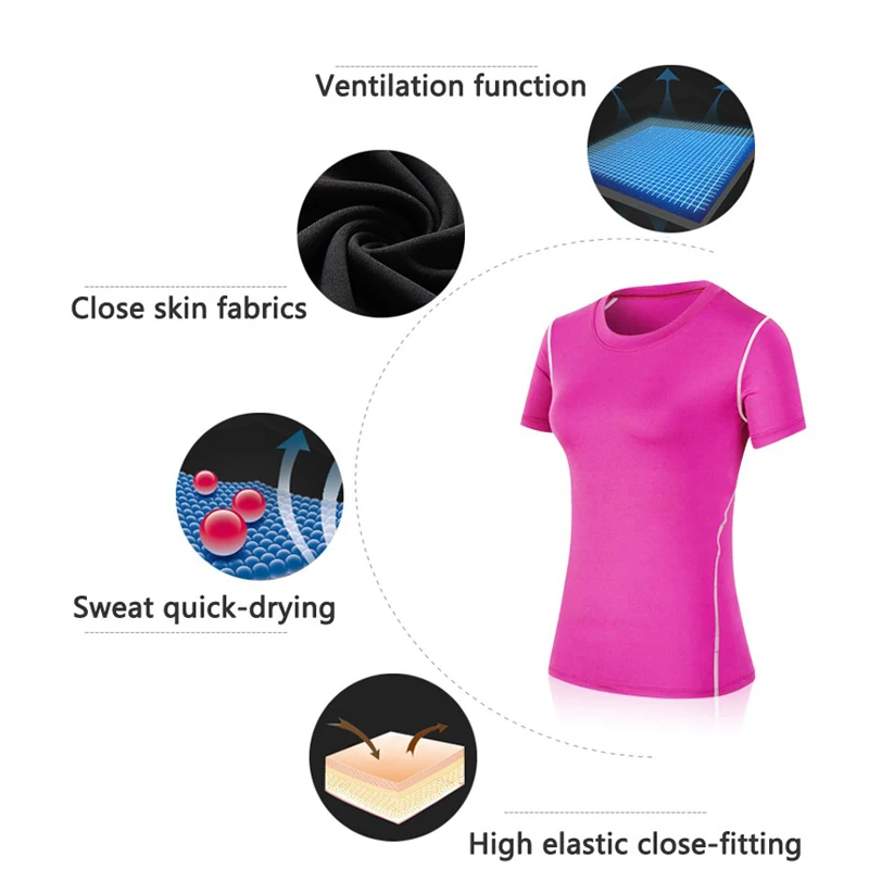 Горячая новинка быстросохнущие плотно облегающие пальто Женская футболка