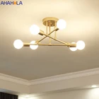 Потолочная люстра, светодиодная для гостиной, спальни