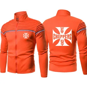 Men's jackets sportswear West Coast choppers Print Fashion casual high quality Men's zipper jacket 100% cotton Men's clothing 10 item image