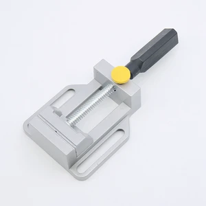 Плоские тиски из алюминиевого сплава, мини-Плоские щипцы для домашнего использования, скамья, зажим, винтовые тиски, сделай сам, форма для электрической дрели, стенд для дрели, 8010, клещи, тиски