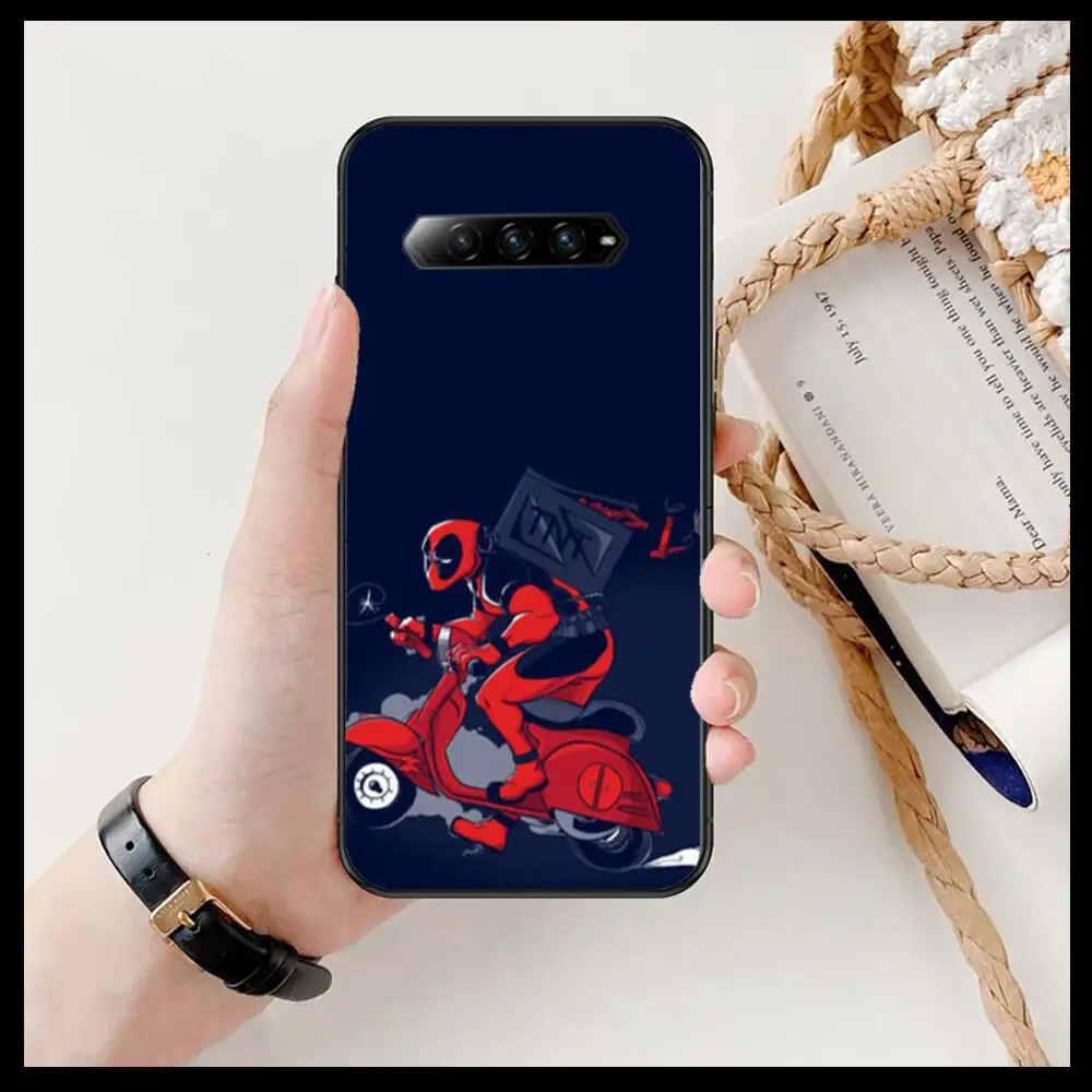 Мягкий ТПУ чехол для телефона Marvel Дэдпул xiaomi redmi Black Shark 4 Pro 2 3 3s чехлы Helo черный