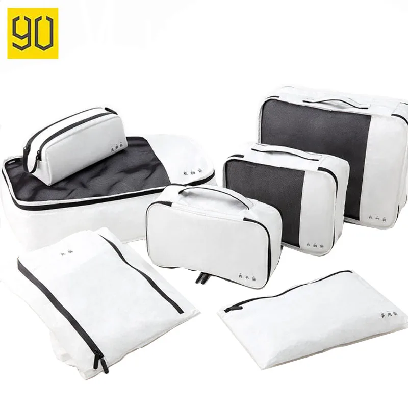 

90FUN Portable Organizer Storage Bag Set Travel Home Clothes Shoes Pouch Light Tough Waterproof Durable Luggage Organizer Sack