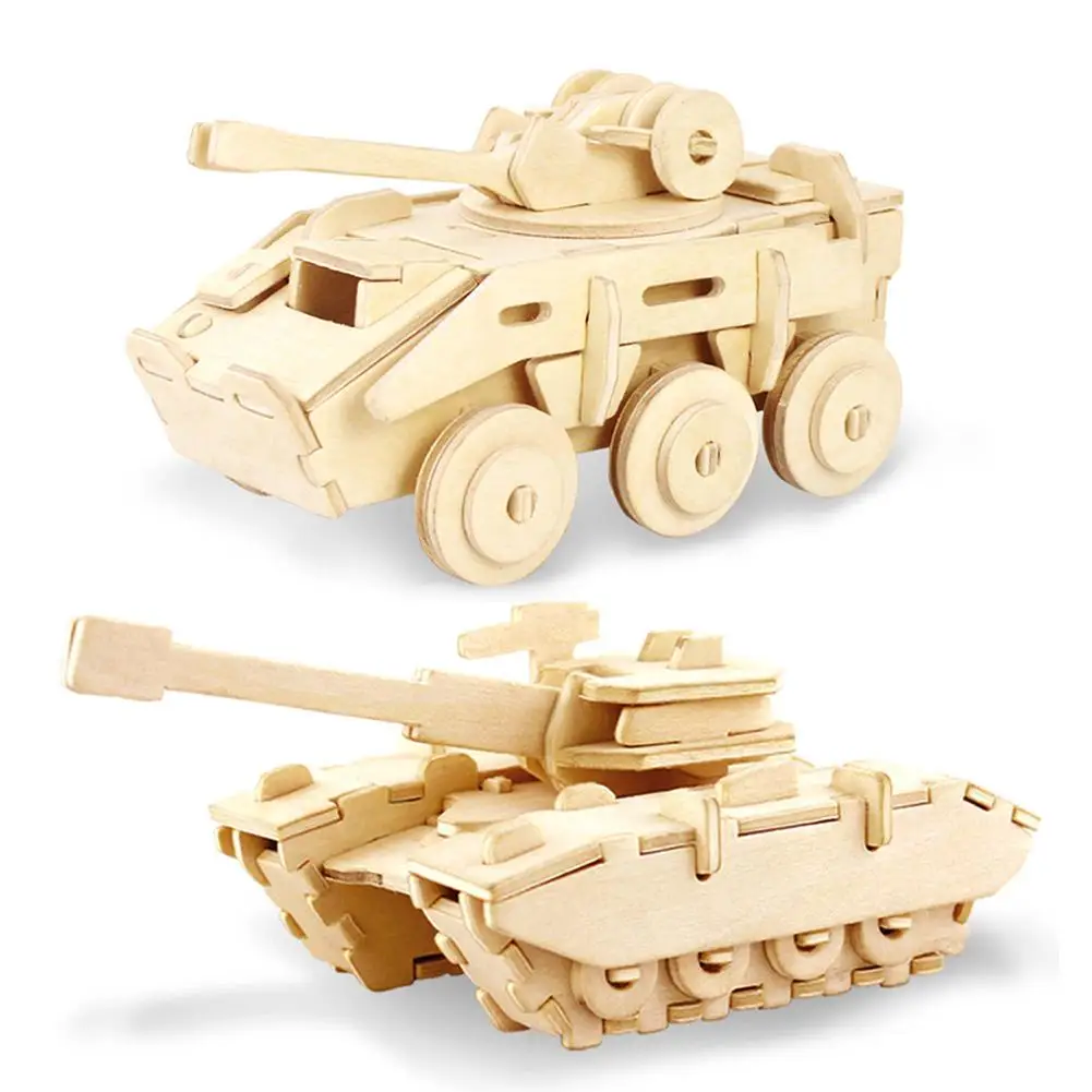 Детская игрушка 3D деревянная головоломка для самостоятельной сборки