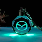 Творческий 3D из хрустального стекла Тюнинг автомобилей Цветной светильник для mazda, брелок для знак человек подвеска бизнес подарок авто аксессуары брелок для ключей