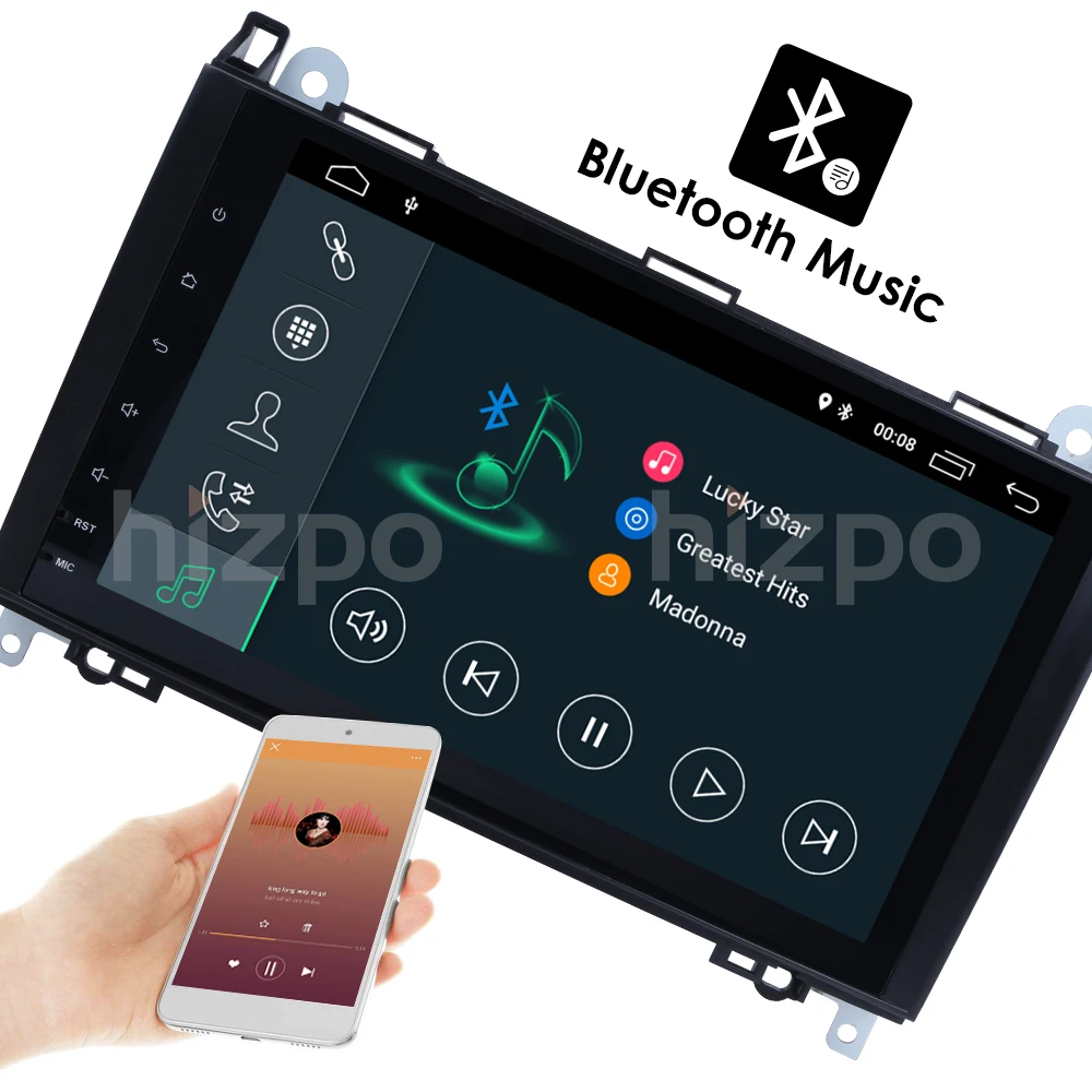 9 дюймов Android9.0 автомобиль без DVD Радио для Mercedes Benz/Sprinter/B200/W245/B170/W209/W169 VW Crafter с BT 4GWifi gps Радио 2 грамма