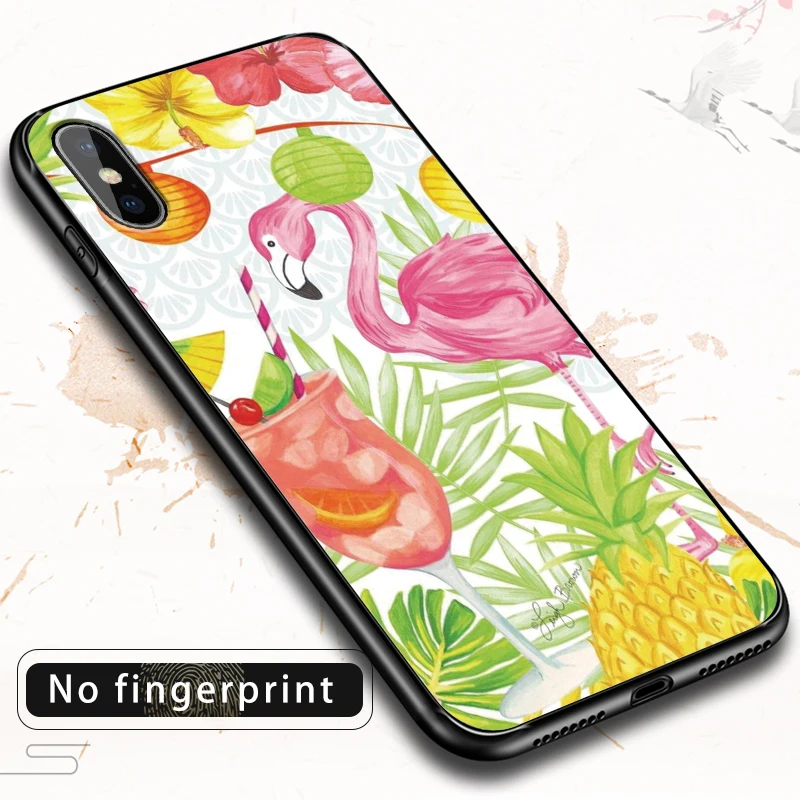 Модные Фламинговые чехол для телефона Iphone XS Max XR X 8 7 6 S Plus 11 Pro 5 s SE Силиконовый ТПУ с