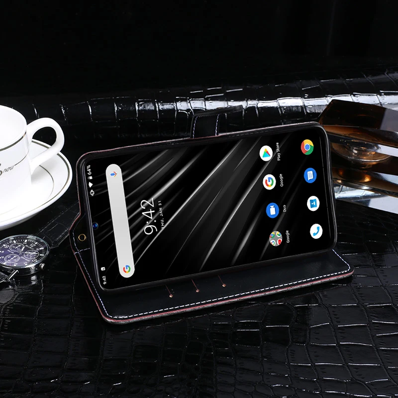 Для Umidigi A5 Профессиональный откидной Чехол-бумажник с крышкой класса люкс из