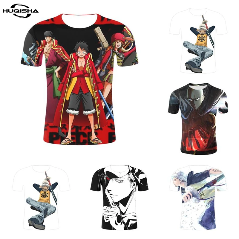 

New 2021 One Piece Anime Fashion Men T Shirt 3D Casual Summer Cartoon Kids Boy Girl Children Funny Unisex T-Shirt Tops Tees
