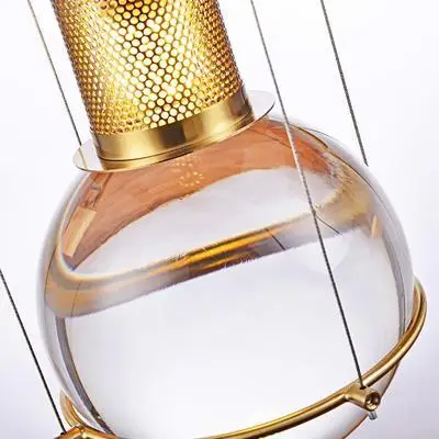 Люстра Светодиодная алюминиевая в скандинавском стиле современная лампа с