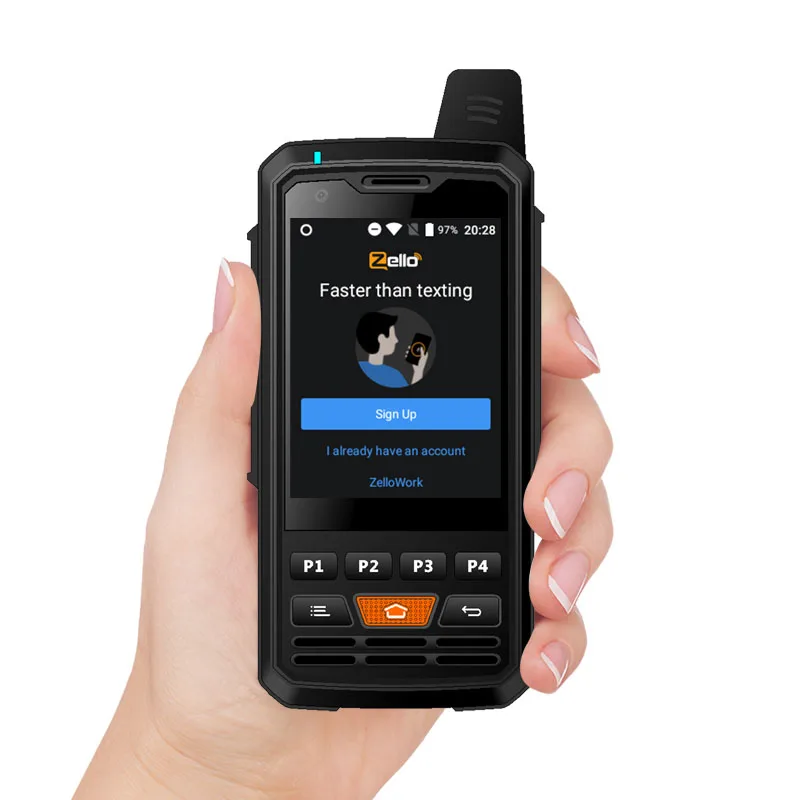 UNIWA Alps F50 2G/3G/4G Zello Walkie Talkie Android Smartphone Quad Core Cellphones MTK6735 1GB+8GB ROM Signal Booster