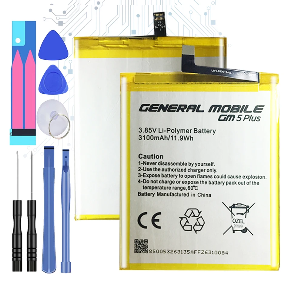 

Аккумулятор для GENERAL GM 5 GM5 PLUS 3100 мАч с трековым кодом
