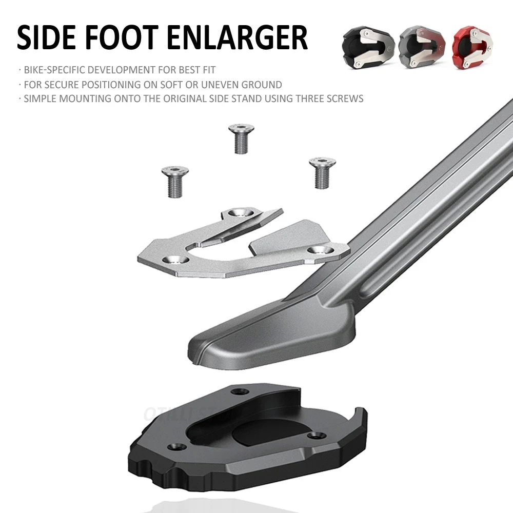 

Motorcycle Accessories Foot Enlarger Stand Extension Plate For Tiger 900 Rally PRO Side Foot Kickstand