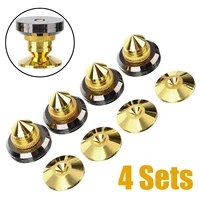 4sets new arrival m6 speaker spike isolation spikes cones stand feet stand pads mental speakers foot stand durable speaker parts
