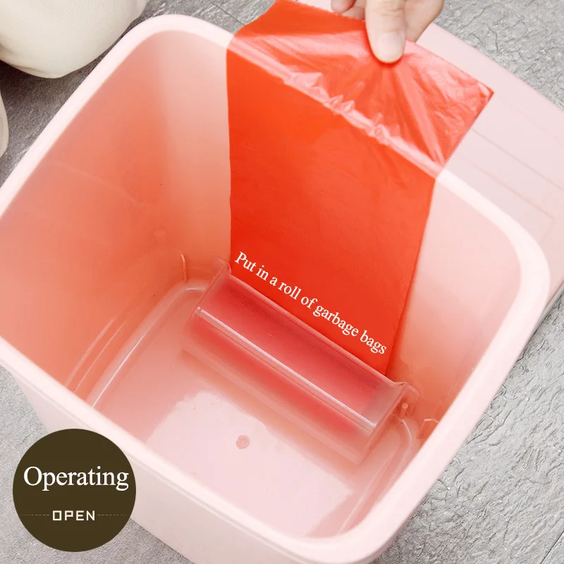 Мусорная корзина квадратная из бумаги автоматическая сменная сумка для спальни