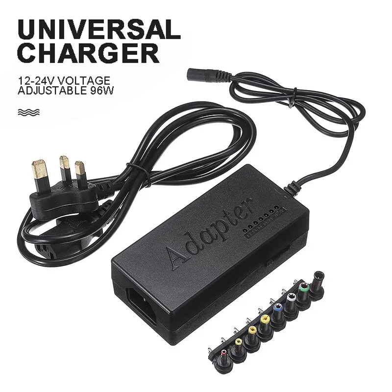 New Arrival Universal 12V-24V 96W Laptop Wall Charger Portable Power Supply Adapter UK Plug For PC Notebook