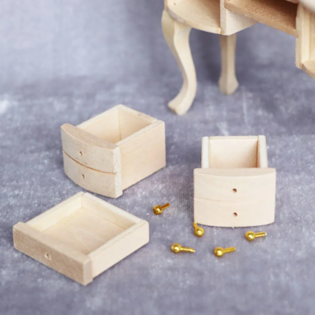 Стол для кукольного домика с 5 ящиками миниатюрная мебель учебы сцена сделай сам