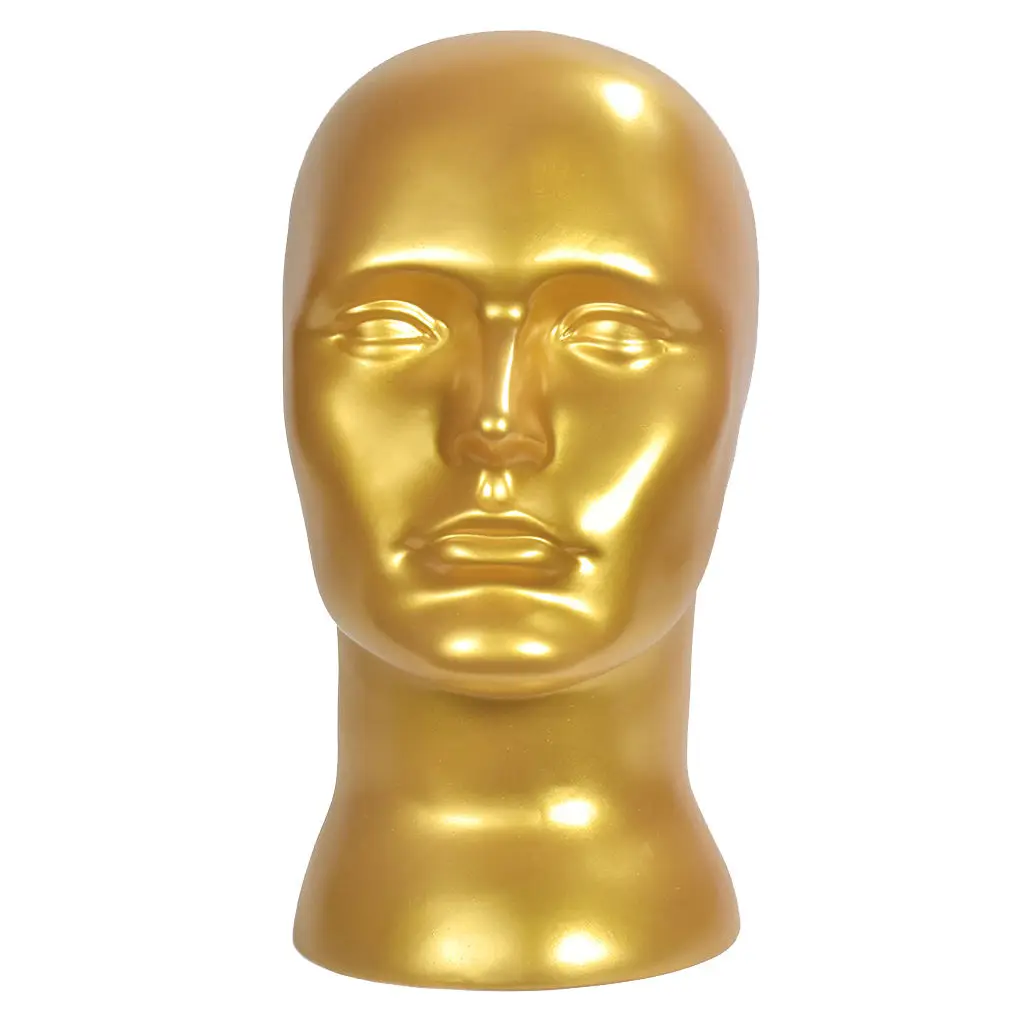 

22inch Male Wig Toupee Mannequin PVC Hat Headset Holder Display Stand