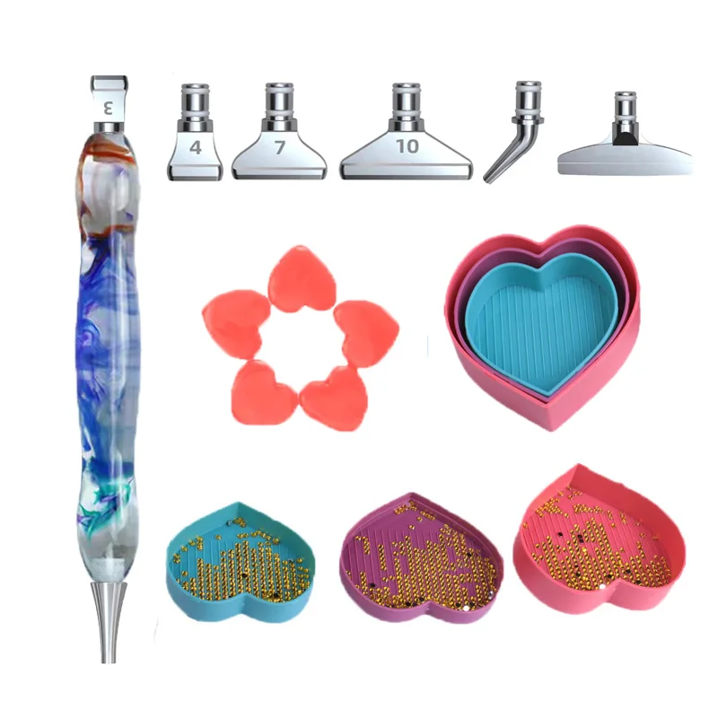 

Алмазная ручка в виде сердца из нержавеющей стали