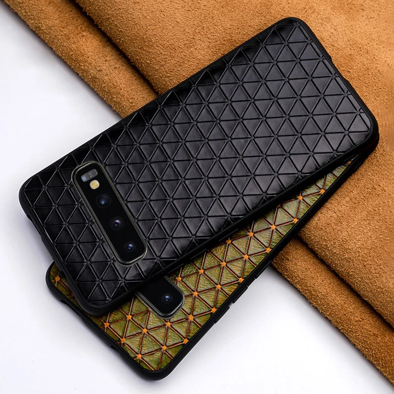 Чехол для телефона из натуральной кожи Samsung Galaxy S20 ультра S7 S8 S9 S10e Plus Note 8 9 10 плюс A30s
