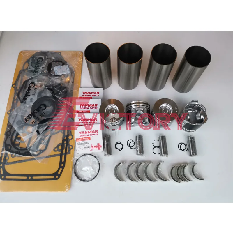 

For YANMAR 4TNV94 4TNV94L rebuild kit valve piston ring cylinder gasket liner bearing
