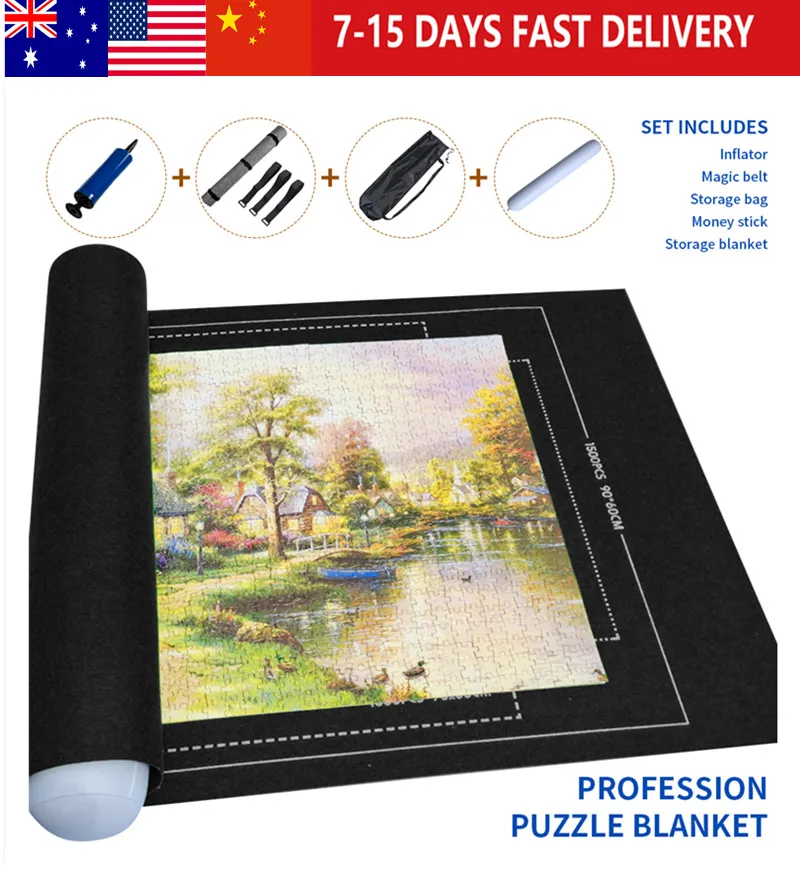 Коврик пазл войлочный до 1500/2000/3000 шт.|Подушка| |