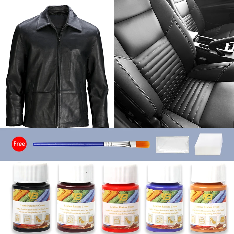 

30ml Leather Dye Paint Oily DIY Professional Paint Leather Craft Leather Bag Sofa Shoes Repair Complementary Color Paste