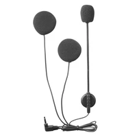 universal microphone earphone speaker headset bluetooth intercom microphone clip headset helmet intercom clip for v4 v6