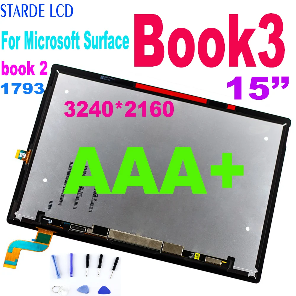 15 ''оригинал для Microsoft Surface Book 3 ЖК дисплей Дисплей кодирующий преобразователь