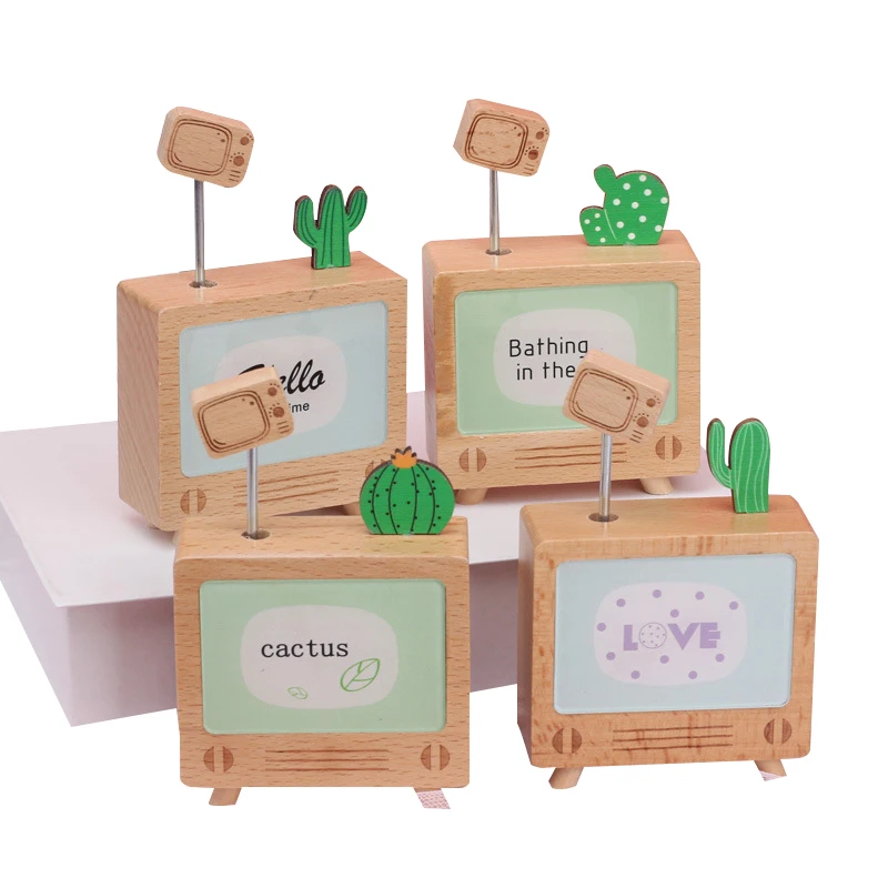 Забавная фигурка кактус телевизионная музыкальная шкатулка аксессуары для