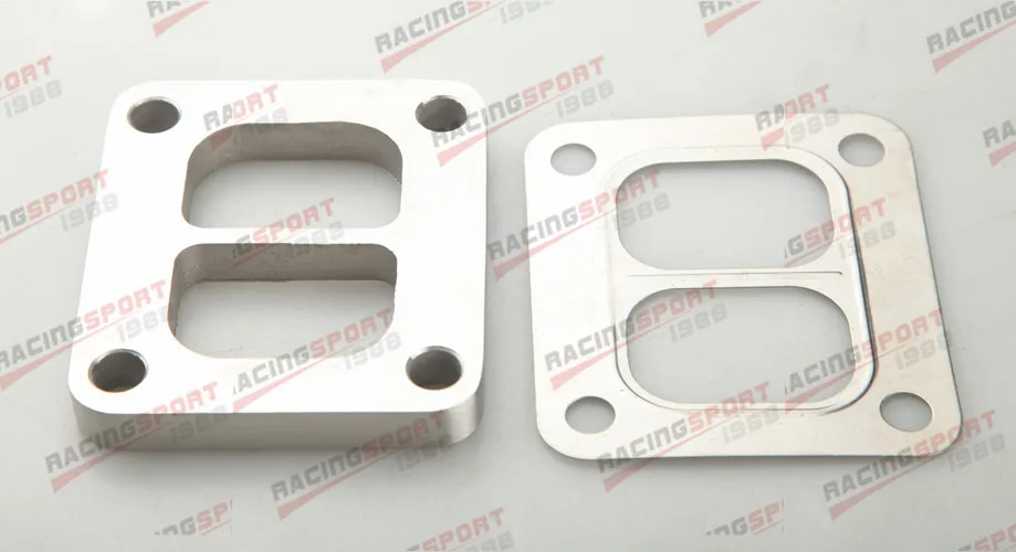 

T4 Divided Turbo Inlet Weld 304 Stainless Steel Flange 1/2" Thick With Gasket