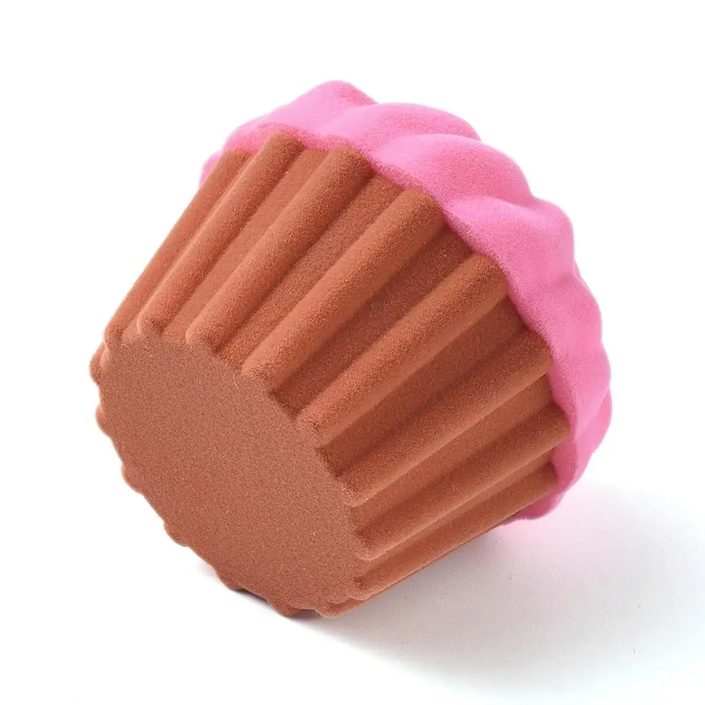 10pcs purple hot pink cup cake shape velvet jewelry gift boxes portable jewelry storage case for ring earrings necklaces 6x5 8cm free global shipping