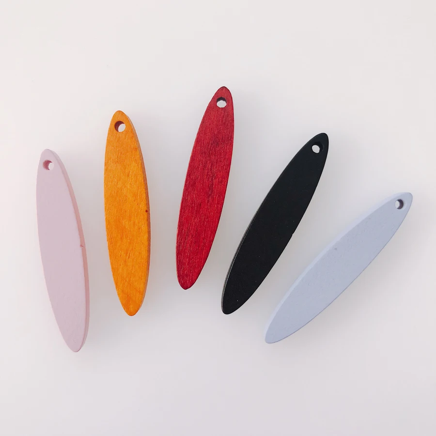 

Овальные деревянные серьги «сделай сам» в Корейском стиле