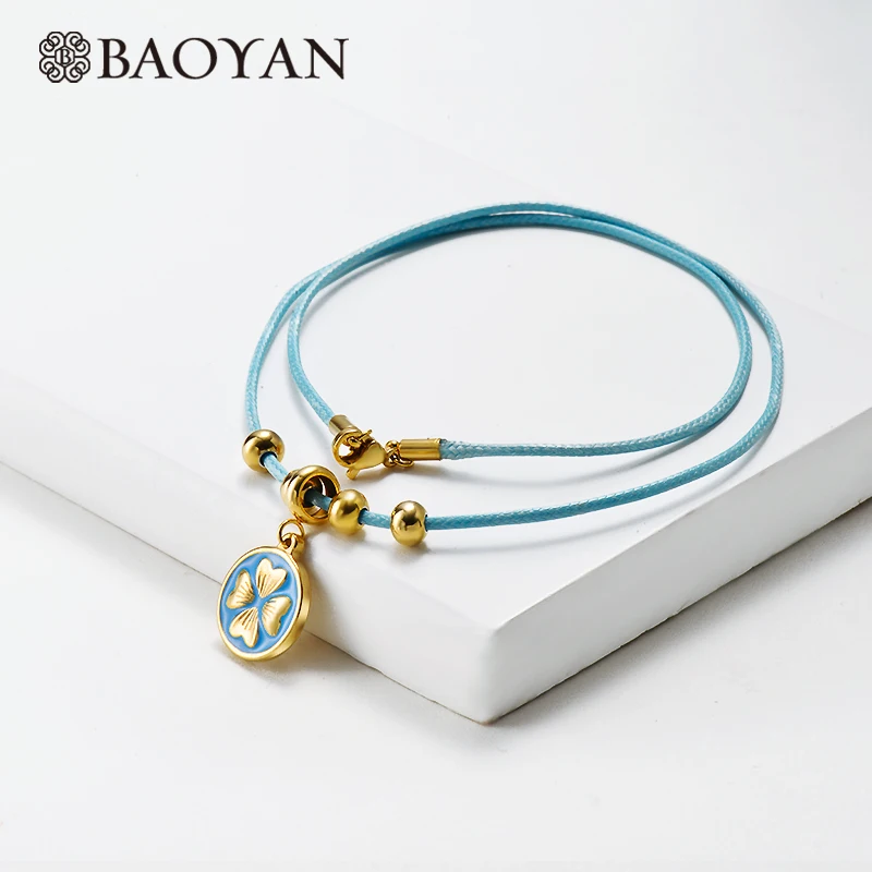 Женское ожерелье ручной работы Baoyan подвесное в богемном стиле из искусственной