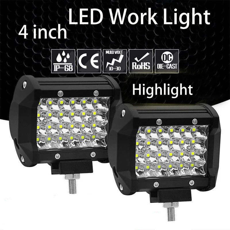 Светодиодный комбинированный рабочий светильник 2 шт. 4 дюйма Точечный для