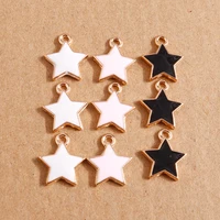 10pcs 1214mm enamel star charms for making cute earrings pendants necklace keychains diy handmade jewelry finding accessories