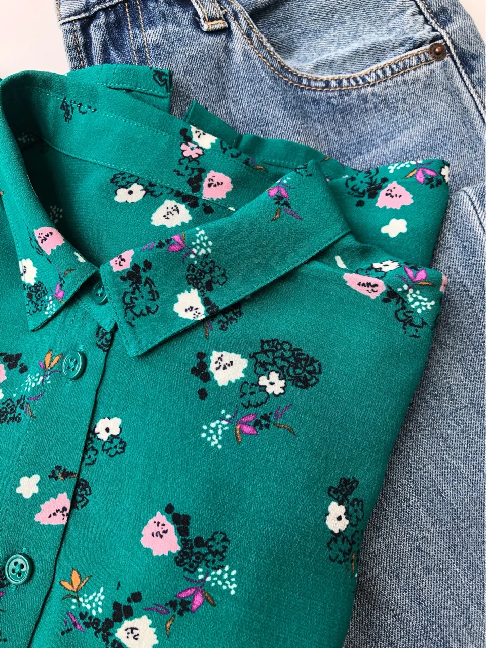 Рубашка из 100% вискозы с принтом зеленого леса на раннюю осень свежая рубашка