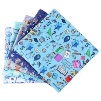50140cm cartoons pattern polyester cotton fabric patchwor printed for tissue kids home textile for sewing doll dress curtain
