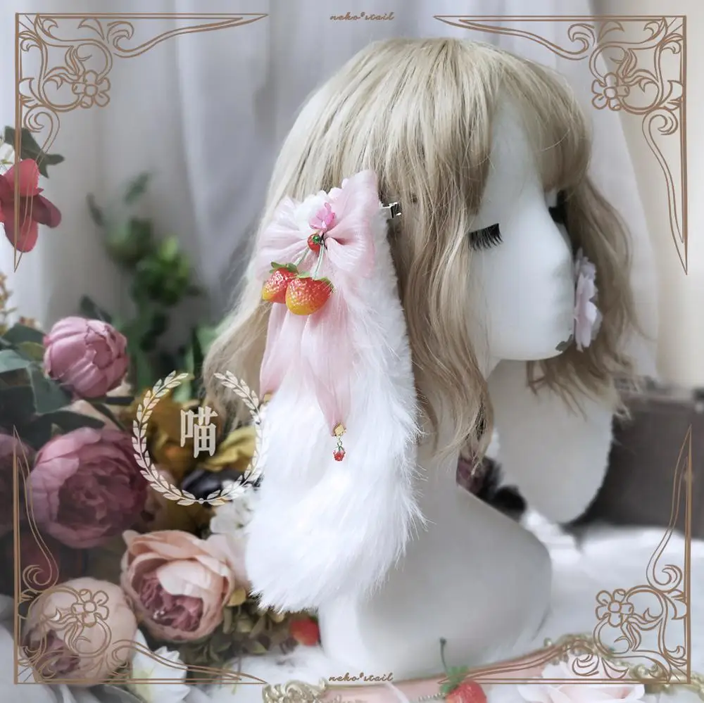 Сделанная вручную сказочная сказка рококо виброкроличьи уши Сладкая Лолита