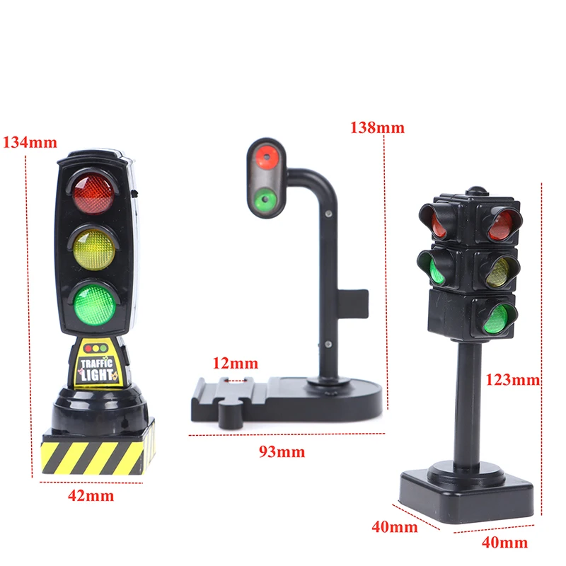 

Scene Rail Track Transit Traffic Signal Light For Wooden Track Magnetic Train