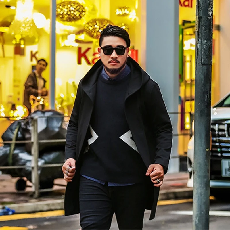 Большой Весенний женский длинный Тренч большого размера Корейская версия пальто