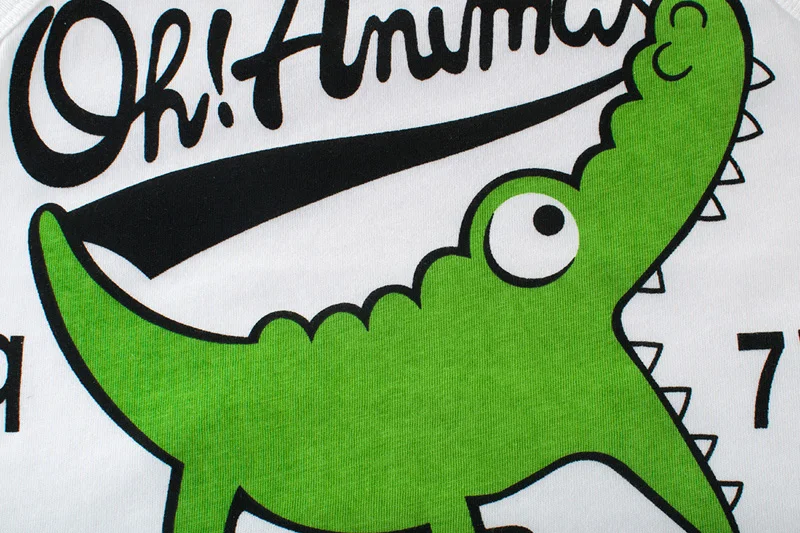 Одежда для маленьких мальчиков хлопковый жилет без рукавов с рисунком крокодила