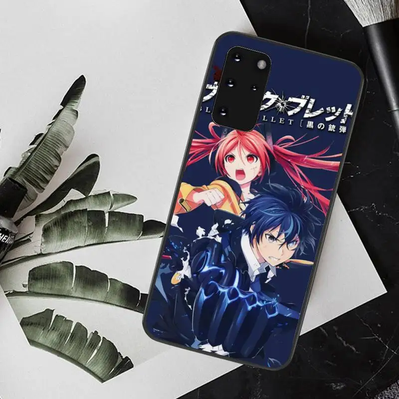 

NBDRUICAI Japanese anime black bullet Black TPU Soft Phone Case Cover for Samsung S20 plus Ultra S6 S7 edge S8 S9 plus S10 5G