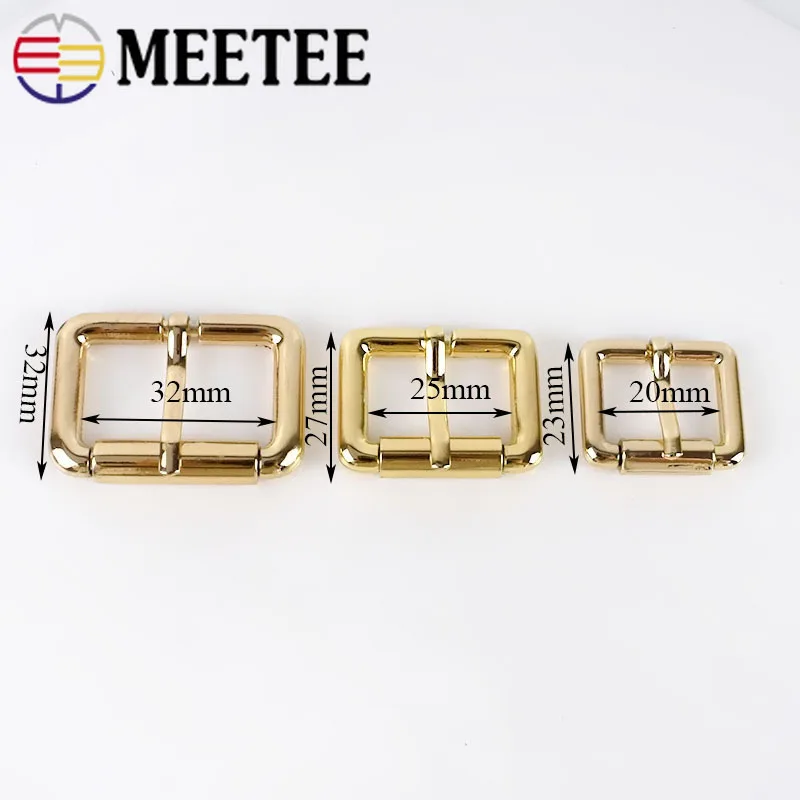 Meetee 5 шт. 20-32 мм квадратная металлическая пряжка для ремня Рюкзак ремень ролик