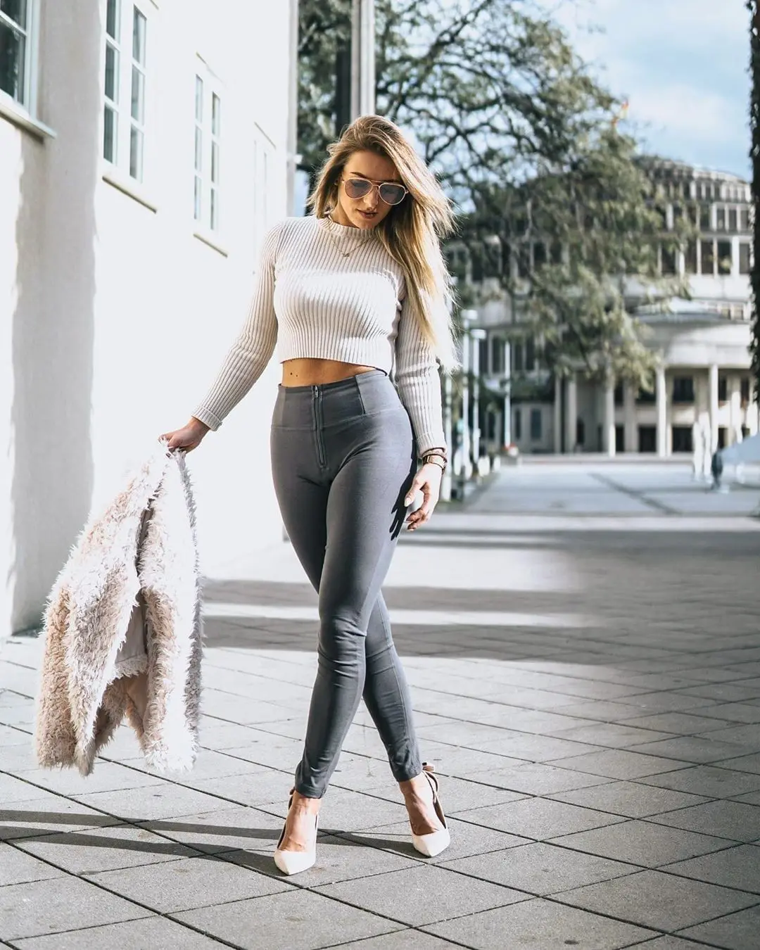 Женские хлопковые леггинсы Melody Four Ways Эластичные Обтягивающие Леггинсы с высокой