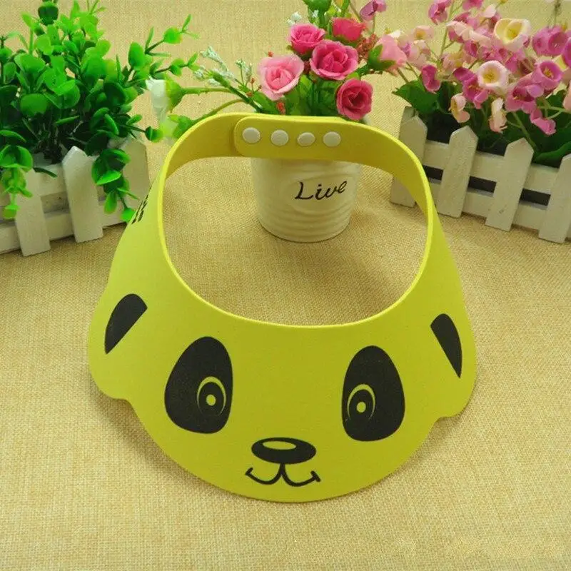 Gorro de ducha ajustable para beb&eacute;, protector de ojos, pelo-1
