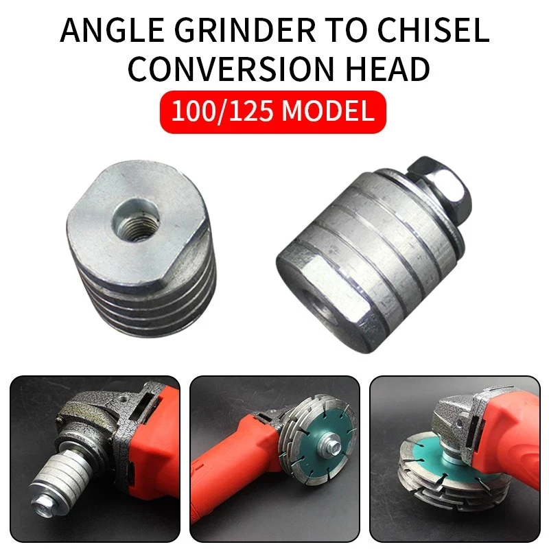 

Angle Grinder To Grooving Machine Adapter 100/125 Type Lock Nuts Flange Inner Outer Kit For Variable Slotting Machine Conversion