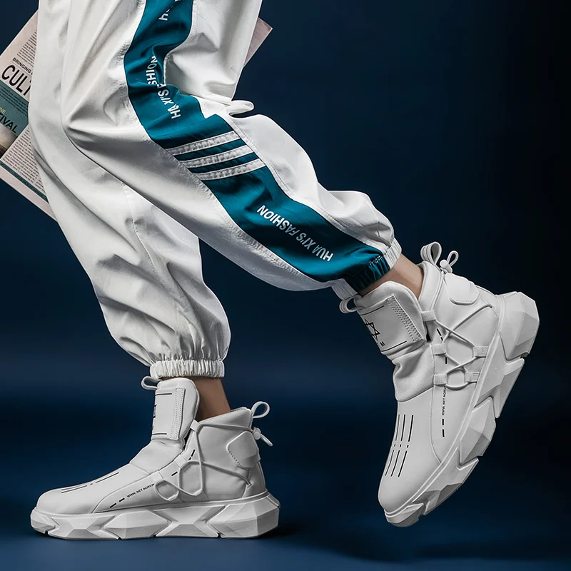 Кроссовки мужские из микрофибры повседневные сникерсы в западном стиле без