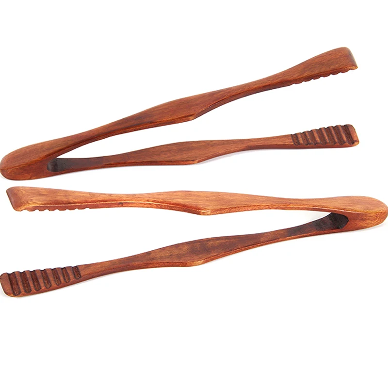 

1 Pc Bamboo Cooking Kitchen Tongs Home Kitchen Utensil Food BBQ Tool Salad Bacon Steak Bread Cake Wooden Clip