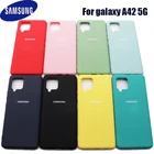 Чехол для Samsung A42 телефон galaxy a 42 Телефон 2021 жидкий силиконовый чехол шелковистая мягкая на ощупь защитная задняя крышка Противоударная