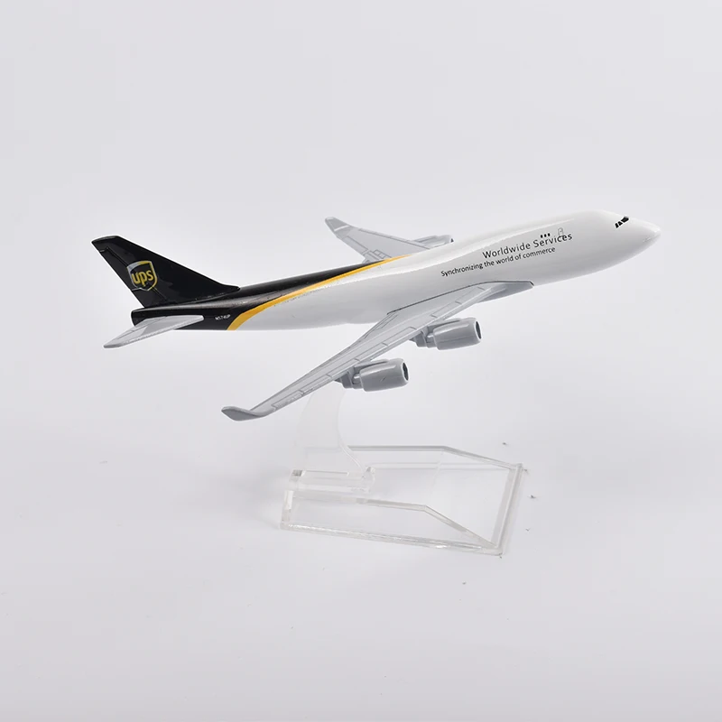 JASONTUTU 16 см UPS Boeing 747 литой под давлением металлический самолет в масштабе 1/400